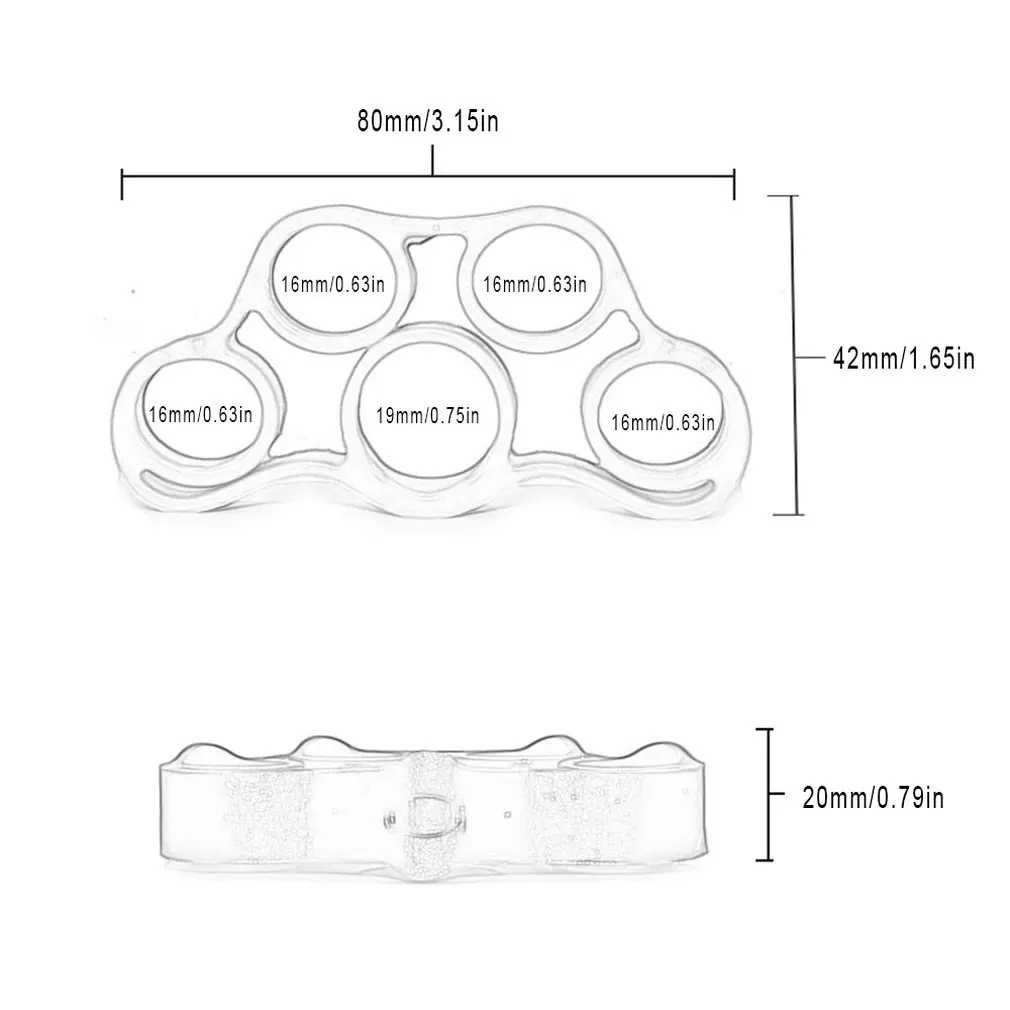 Силиконовое увеличенное отверстие для стимуляции точек усиливающее силу ладони