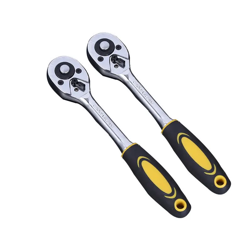 

1/4" 3/8" 1/2" Torque Ratchet Wrench Repair Tools for Vehicle Bicycle Bike Garage Quick Socket Spanner Handle Ratchet Keys Kit
