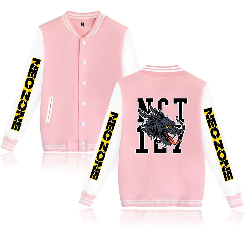 

WAMNI 2020 New Kpop NCT 127 Neo Zone New Album Baseball Uniform Harajuku Fashion Hip-hop Baseball Uniform Polyester Plus Cotton
