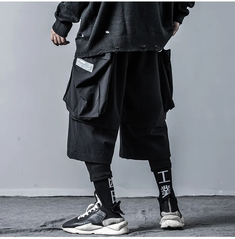 Мужские брюки карго в стиле хип хоп уличная одежда из 2 предметов султанки с