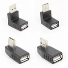 Переходник USB 2.0 A (штекер)USB 2.0 A (разъем), с соединением под углом 90 градусов, поворотом в 4 направления, надежность и устойчивость в работе, для ноутбуков, ПК
