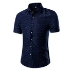 Рубашка мужская однобортная с квадратным вырезом, короткий рукав, цветочный принт, топ, большие размеры 4XL 5XL, 11 цветов на выбор, на лето