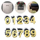 5 см клейкая 3D дверь номер дома Наклейка дверная пластина для гостиницы квартиры комнаты дверная плита уличный почтовый ящик Номер