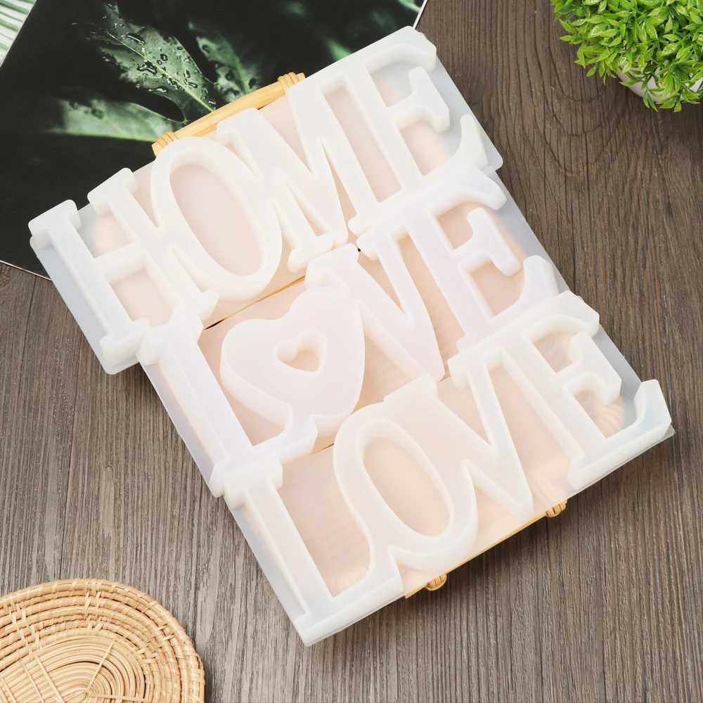 3D любовь/Главная силиконовые формы буквы литейные сердца Форма дома для