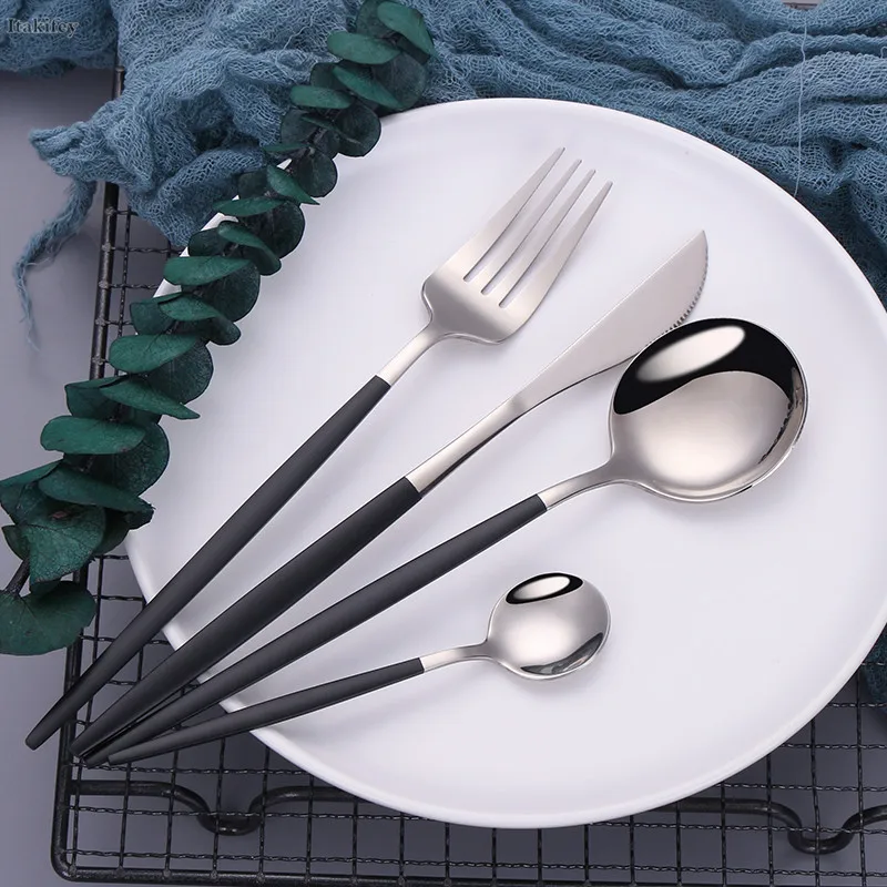 Столовая посуда из нержавеющей стали набор столовых приборов столовые приборы