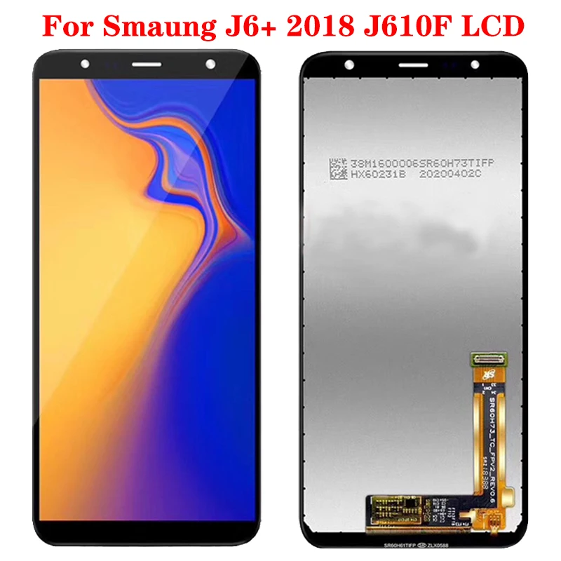 

Оригинальный ЖК-дисплей J610F для Samsung J6 + 2018 J610 SM-J610F J610FN, ЖК-дисплей с сенсорным экраном и дигитайзером в сборе для J6 Plus, ЖК-экран