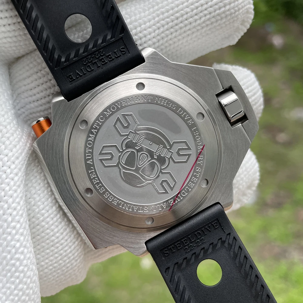 

STEELDIVE SD1969 Mechanical Watch Men 1200M Water Resistant NH35 Automatic Self Wind Bi-Direction Bezel Sport Dive Watches