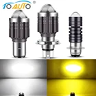 10000Lm H4 LED Moto H6 BA20D P15D светодиодные лампы для мотоциклетных фар CSP линзы Белый Желтый Hi Lo аксессуары для скутера Противотуманные фары 12 В