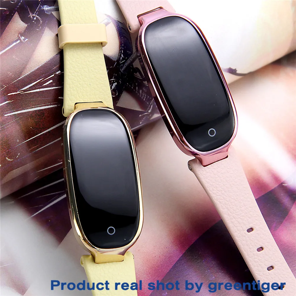 Greentiger S3 смарт-браслет модные женские Смарт-часы монитор сердечного ритма фитнес-трекер умный браслет подарок леди