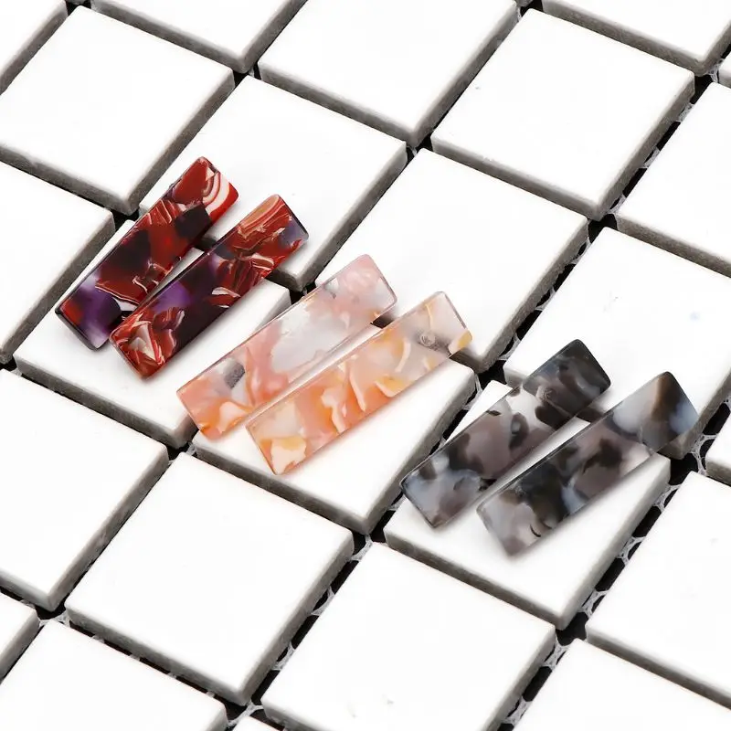 2018 минималистичные квадратные серьги из акриловой смолы геометрические