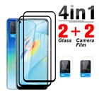 4 в 1 Камера протектор Стекло высококачественный защитный чехол для Oppo A54 A74 4G5G 74F19 высококачественный защитный чехол для OPPO A 74 54 защитный чехол для телефона Экран ясно из закаленного стекла