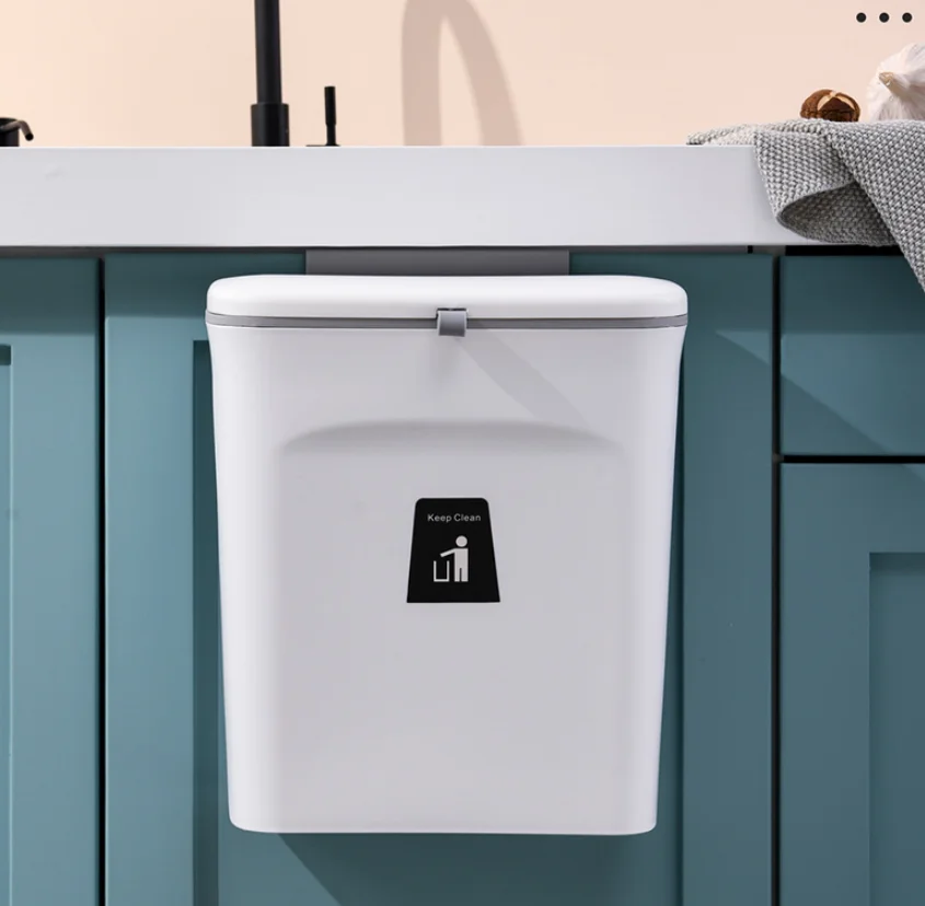 premium trash bin wall mounted trash can kitchen in cabinet trash can bathroom cabinet door hanging trash bin large garbage bin free global shipping