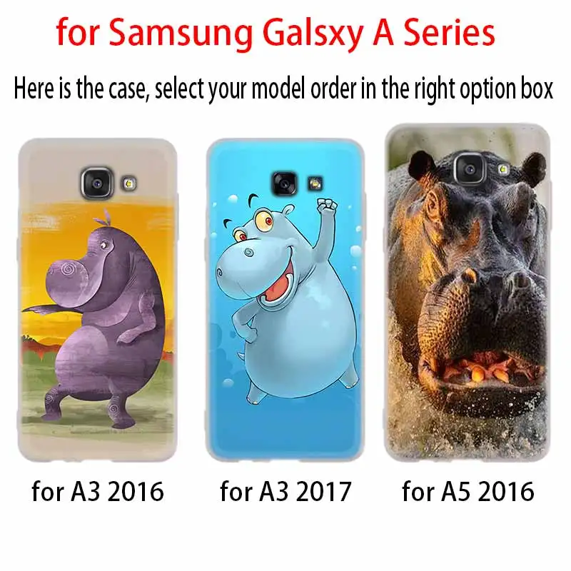 Милый мультяшный мягкий чехол в виде бегемота для Samsung A12 A13 A20 A21S A31 A32 A33 A41 A42 A50 A51 A52
