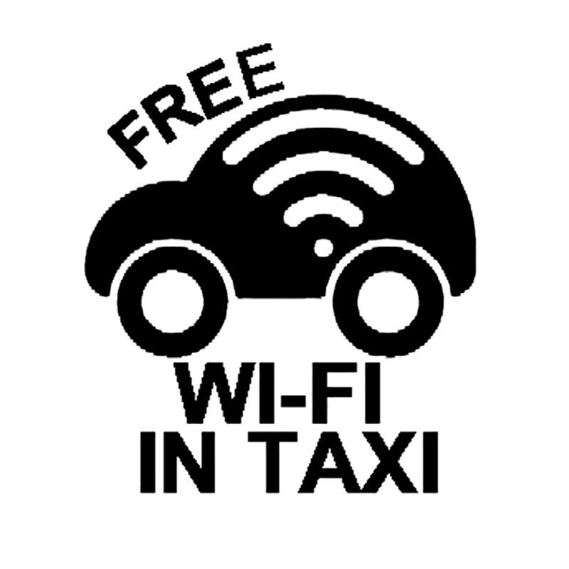 

Car Accessories FREE WIFI IN TAXI Fun Vinyl -styling Decal Sticker 15CM*13.1CM