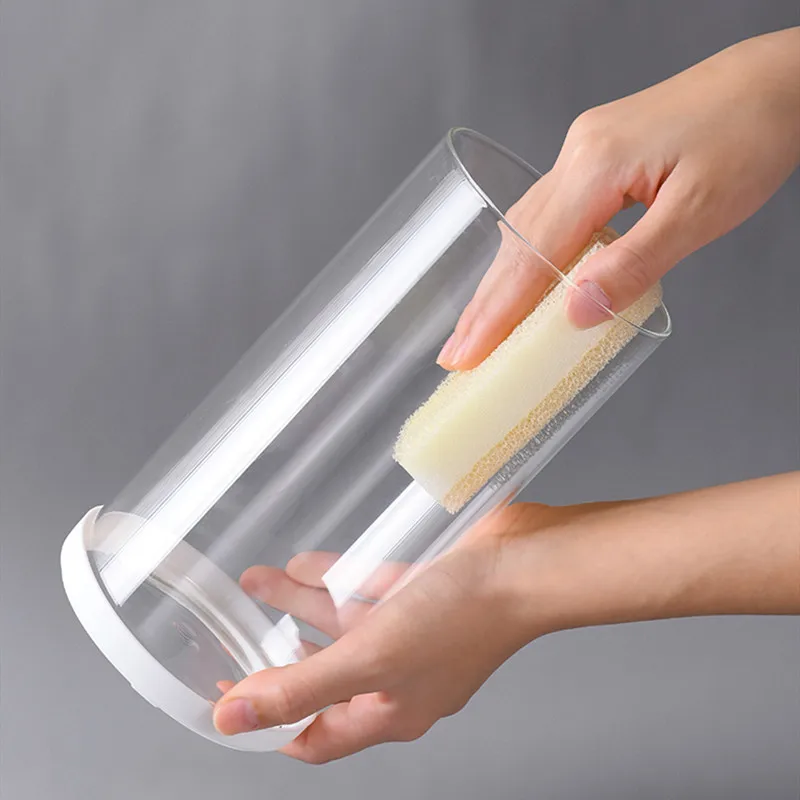 Press Food Storage Containers Strong Glass Sealed Can Jar Grain Cereal Kitchen Fridge | Дом и сад