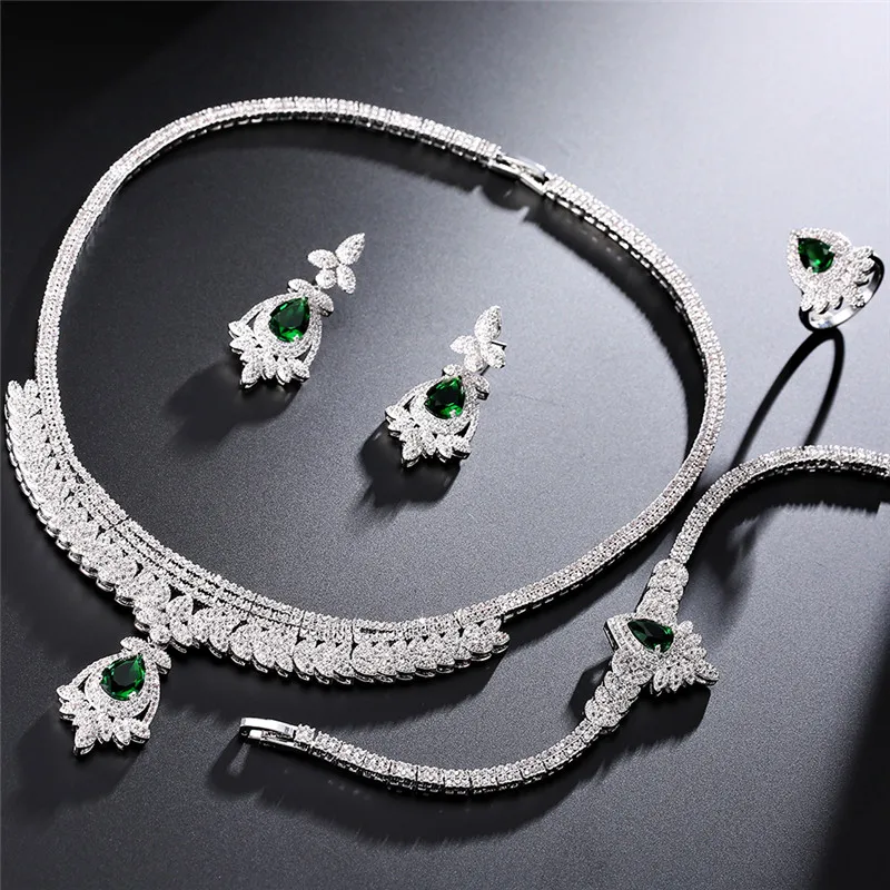 RAKOL великолепный роскошный полностью проложить кубический цирконий Модный