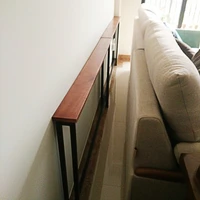 living room sofa rear shelf against the wall floor solid wood bed storage shelf cabinet custom porch frame strip narrow