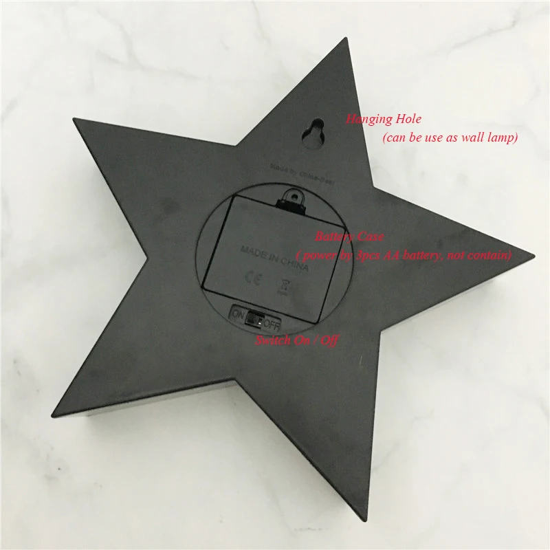 

New Star Shape Led Cinema Light Box Night Lamp DIY Free Erasable Pen For Home Message Board Scribble Pad Design Art Lighting