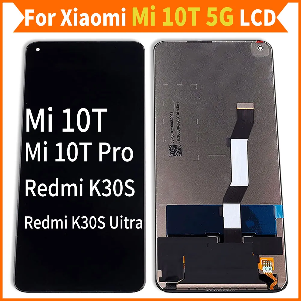

Оригинальные панели для Xiaomi Mi 10T Pro/10T Redmi K30S/Redmi K30S UITra 5G ЖК-дисплей сенсорный экран дигитайзер в сборе Замена