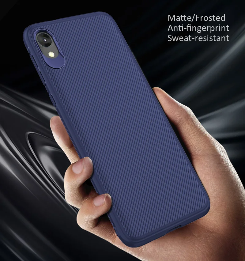 Мягкий Силиконовый ТПУ чехол GKK для Motorola Moto E6 матовый твиловый чехол|Бамперы| |