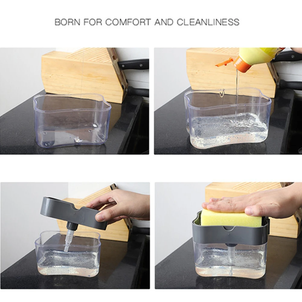 Диспенсер для моющего средства кухонной раковины дозатор мыла лосьона контейнер