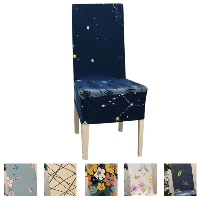 

Chair Covers for Dining Room Pack of 4 Pcs Chair Covers Spandex Elastic Chair Cover for Office Chair Covers for Wedding Kitchen