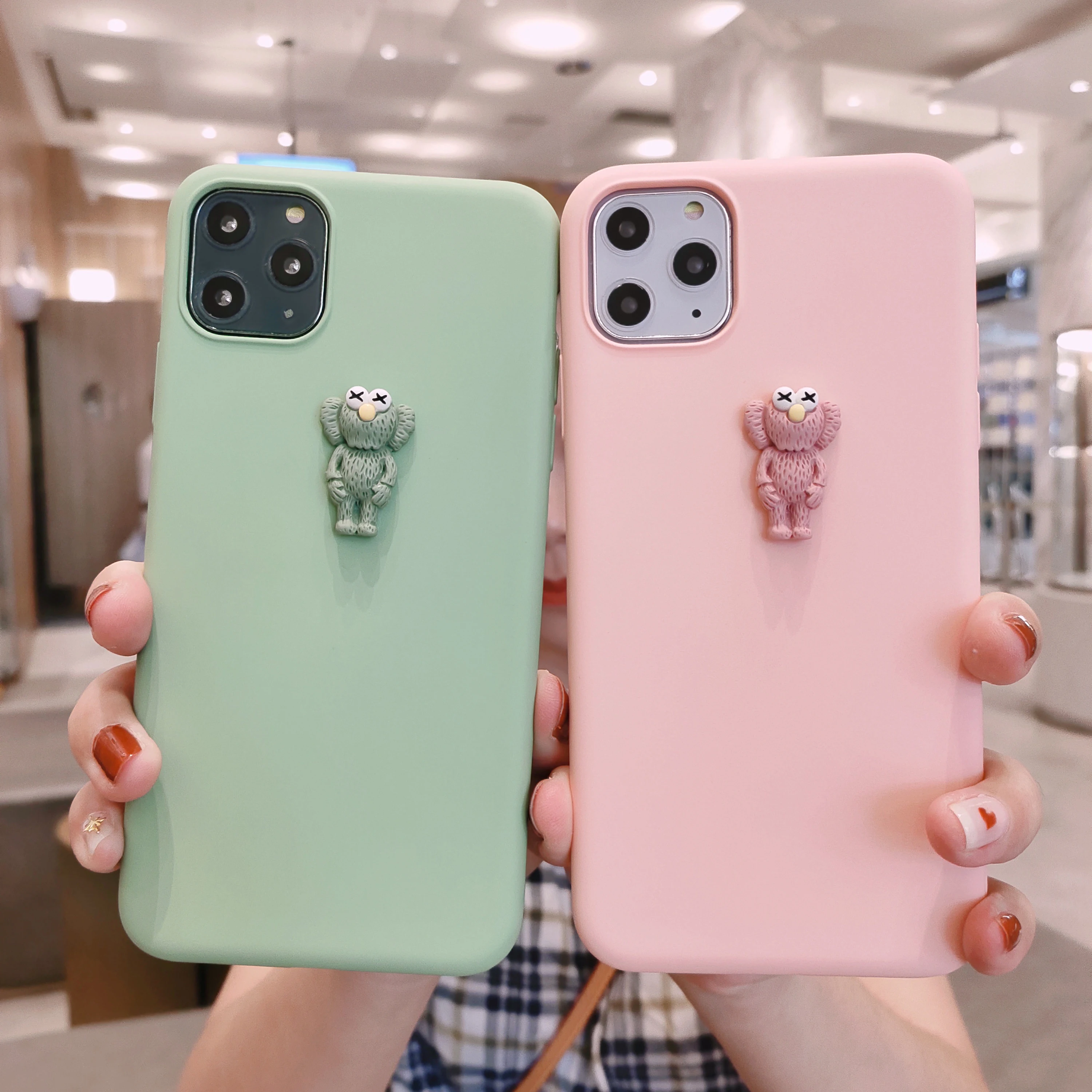 3D Оригинальный жидкий силиконовый роскошный защитный чехол JUNNIAO для Apple iPhone 11 Pro Max