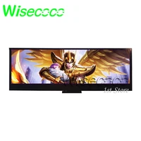 wisecoco 14 inch 4k portable monitor long strip 38401100 ips lcd with case ultra thin sub screen second display