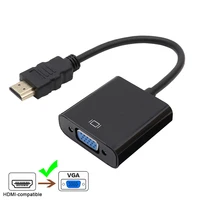 hdmi compatible to vga adapter hdmi compatible male to vga famale cable converter digital analog hd 1080p for pc laptop tablet