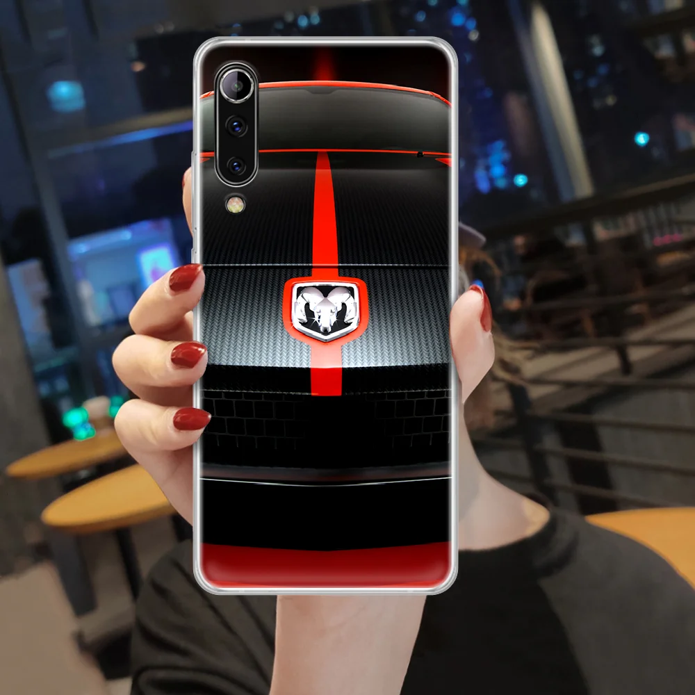 

dodge challenger SRT sport car Phone Case cover For XIAOMI redmi note K 4 5 6 7 8 9 10 20 30 3 A X Pro ultra transparent
