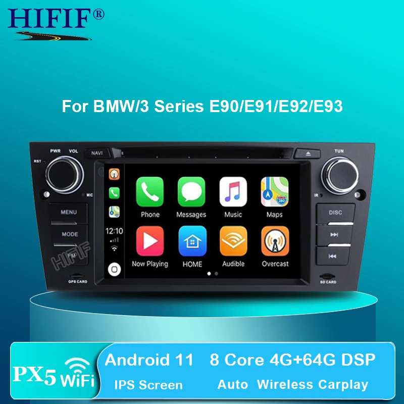 Автомагнитола 1 Din мультимедийный DVD-проигрыватель с GPS-навигацией для BMW E90 E91 E92 E93