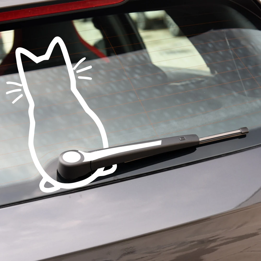 Арт-дизайн забавный автомобильный стикер Кот для Peugeot 206 307 406 407 207 208 308 508 2008 3008 4008
