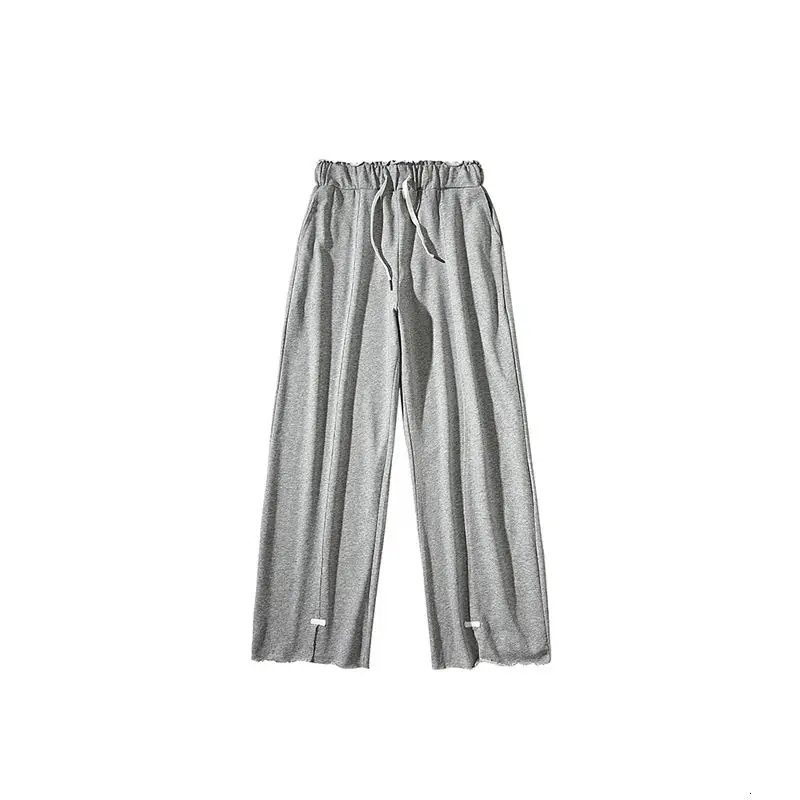 

Korean Wide-leg Pants Men's Fashion Solid Color Casual Pants Men Streetwear Loose Straight Pants Mens Joggers Sweatpants M-2XL