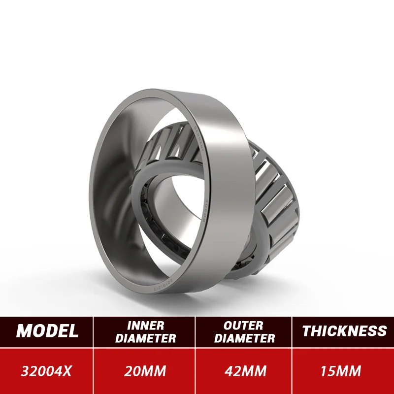 

Taper Roller Bearing 32004X High-Carbon Steel Rolamento Inner Diameter20mm Outer Diameter42mm Thickness15mm Bearings