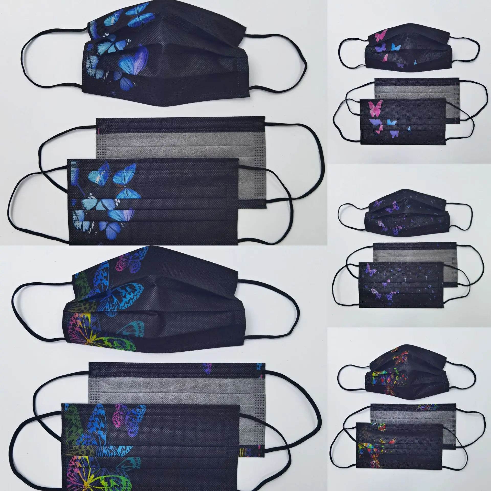 

10-100 шт., одноразовые маски для лица из нетканого материала