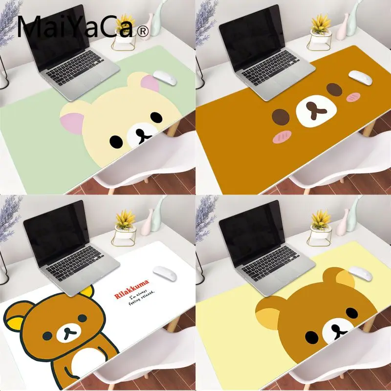 

MaiYaCa Korilakkuma Rilakkuma Pad to Mouse Game Anti-slip Rubber Gaming Mouse Mat xl xxl 800x300mm for Lol world of warcraft