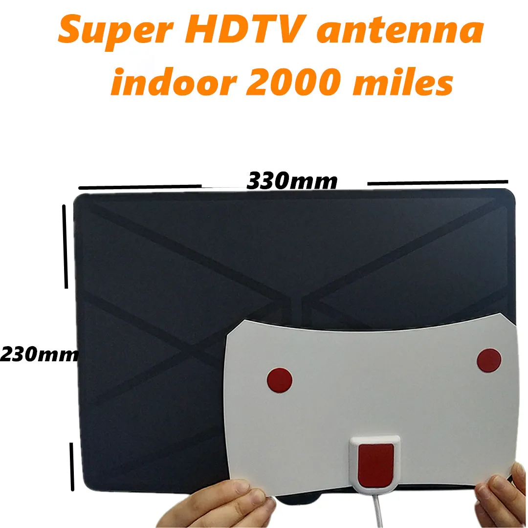 Комнатная антенна для цифрового ТВ HD спутниковый приемник 2000 миль с усилителем