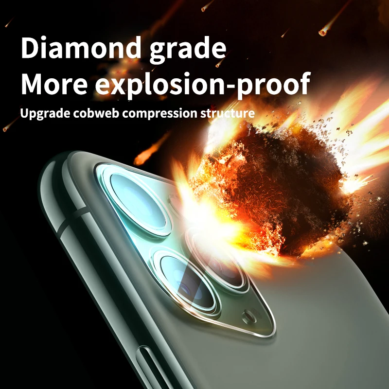 3D для iPhone 11 Pro Max новинка 2019 задняя камера объектив полное покрытие закаленное