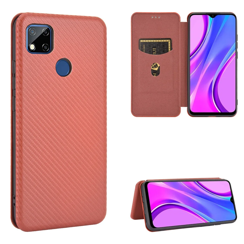 

Sunjolly Case for Xiaomi Redmi 9C Wallet Stand Flip PU Leather Phone Case Cover coque capa Xiaomi Redmi 9C Case Cover