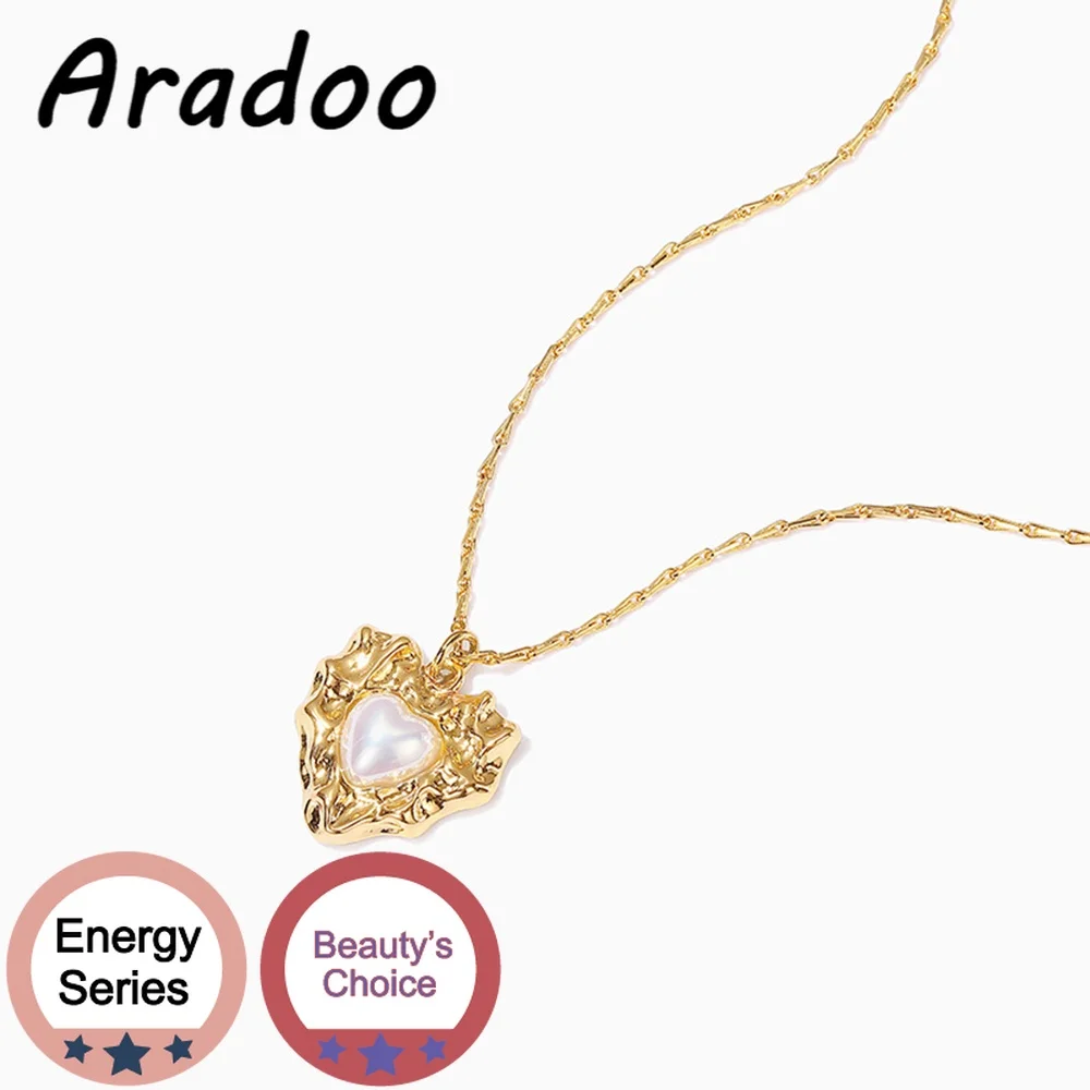 

ARADOO ожерелье с жемчугом в стиле барокко светильник кое роскошное нишевое винтажное ожерелье с натуральным жемчугом и подвеской до ключиц