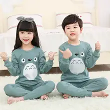 Kinderen Pyjama Jongens Totoro Katoenen Kleding Broek Set Cartoon Nachtkleding Kinderen Pyjama Voor Meisjes Peuter Baby Outfits Kind Pyjama