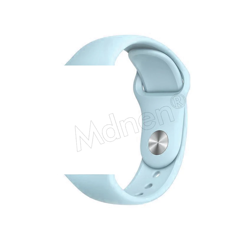 Силиконовый ремешок-петля для Apple Watch 42 мм 38 мм Iwatch 5 4 3 2 1 браслет с магнитной пряжкой - Цвет ремешка: 11 Turquoise