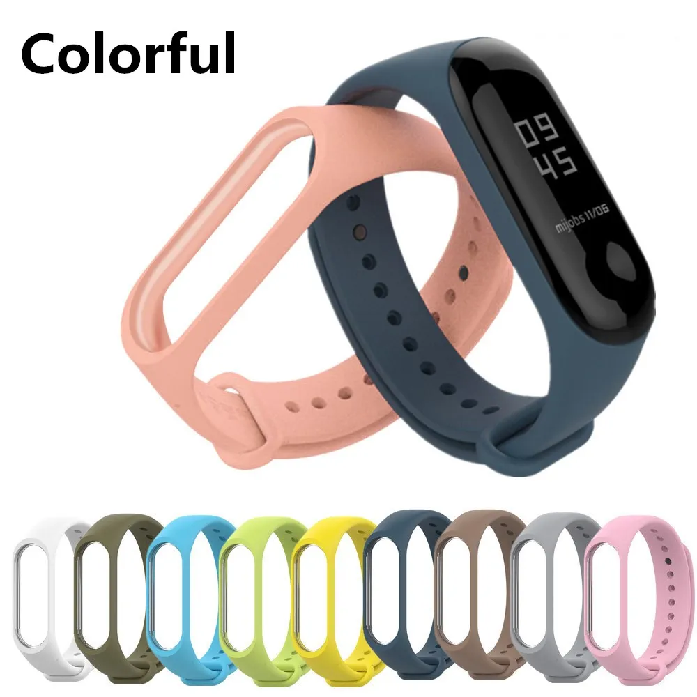 

M3 M4 Strap Bracelet For Xiaomi Mi Band 4 3 Strap Silicone Wrist Strap For Xiaomi Mi Band 3 4 Wriststrap Bracelets accessories