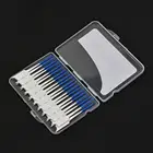 Гигиенический силиконовый инструмент для чистки зубов, двойная головка нити, щетка-зубочистка мягкий пластик, 1 коробка, 20 шт.