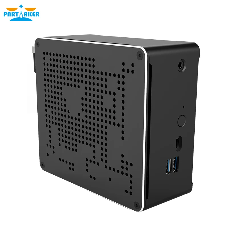 Partaker Mini Gaming PC Intel Core i9 9980HK 8 Cores 16 Threads Desktop Computer 2*DDR4 2*M.2 NVMe Win10 Pro 4K HTPC HDMI DP | Компьютеры