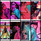 Алмазная 5D картина для творчества с изображением граффити, сексуальная Женская Вышивка для пар, полноразмерная Круглая Мозаика, распродажа, наборы для вышивки крестиком, подарок