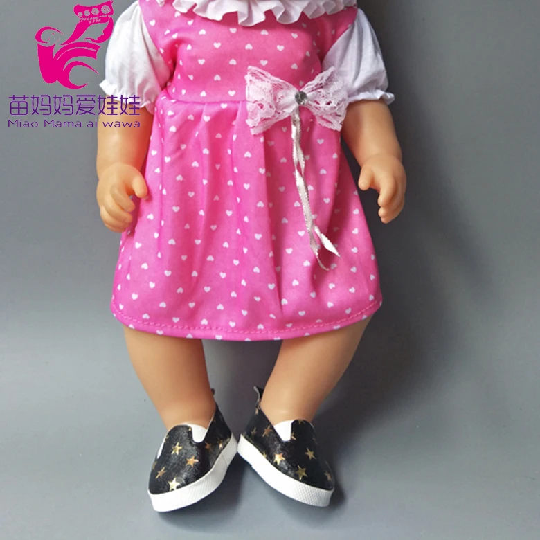 Красное платье с бантом подходит для детей 43 см Детская кукла одежда костюм 18