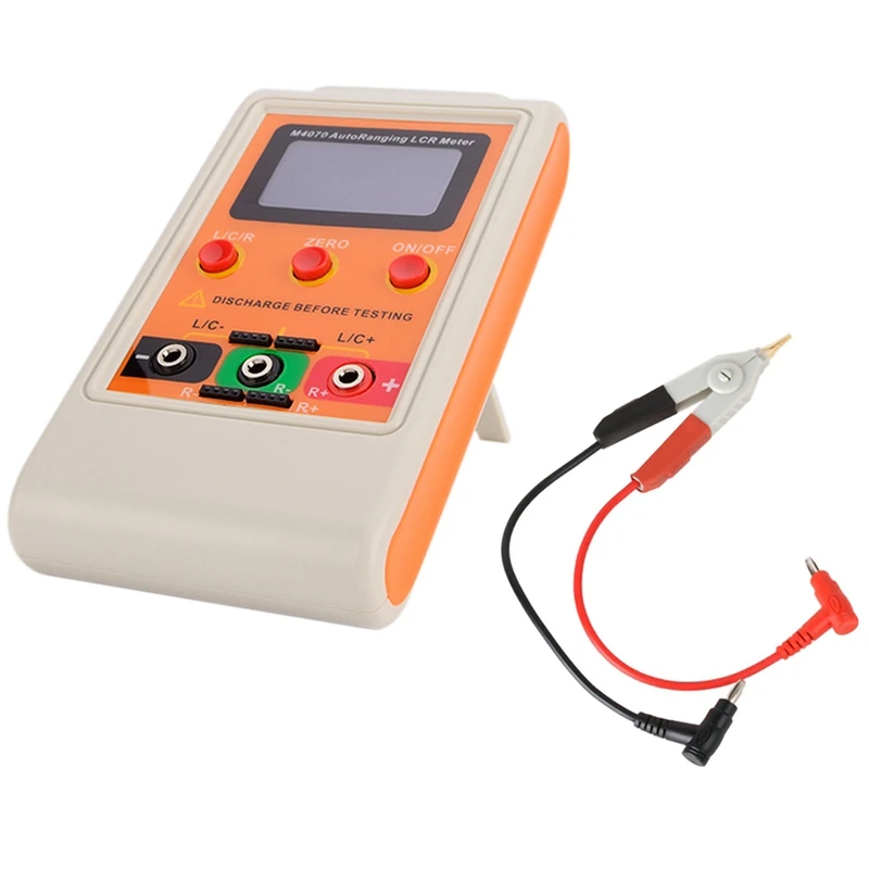 Портативный Цифровой LCR метр AutoRange компонент емкость индуктивности тестер