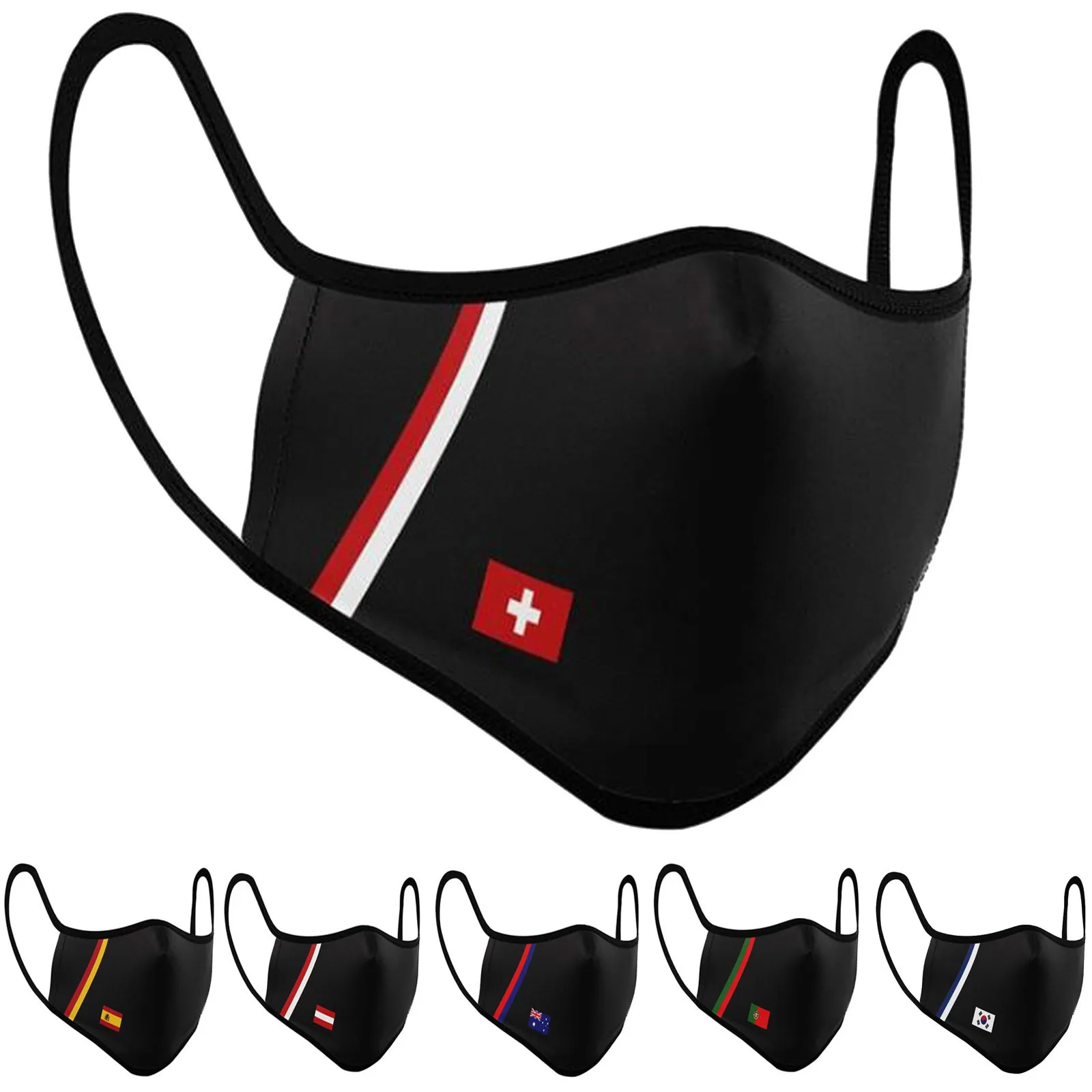 Маска для косплея на Хэллоуин флаг Испании маска взрослых маски защиты лица