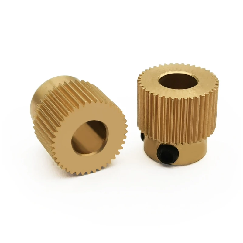 

5Pcs/Lot 3D Printer Extrusion Wheel Brass Gear Wheel 40 Tooth Gear for CR-10/10S Ender-3/3S 3D Printer Extruder Filament